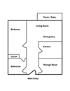 1 Bed | 1 Bath Floor Plan